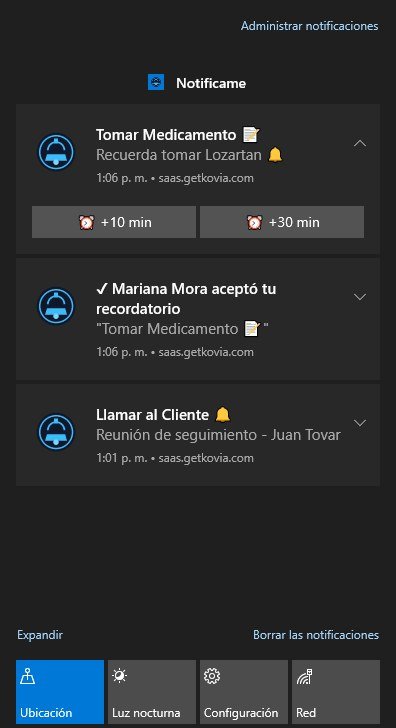 Notificaciones Windows