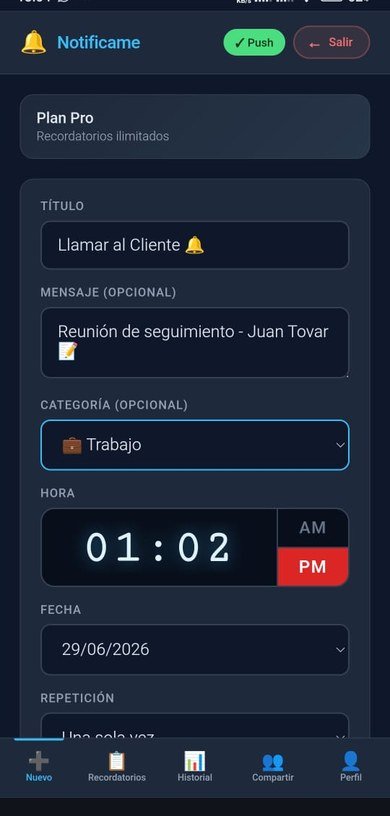 Crear recordatorio